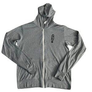 Zappos Men's Bella + Canvas HR “ Tree of Life” Gray Zip Hoodie Sweatshirt Size L